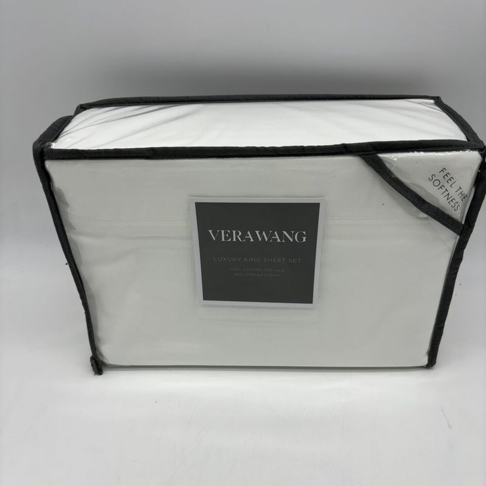 Vera Wang 400 Thread Count Percale Sheet Set